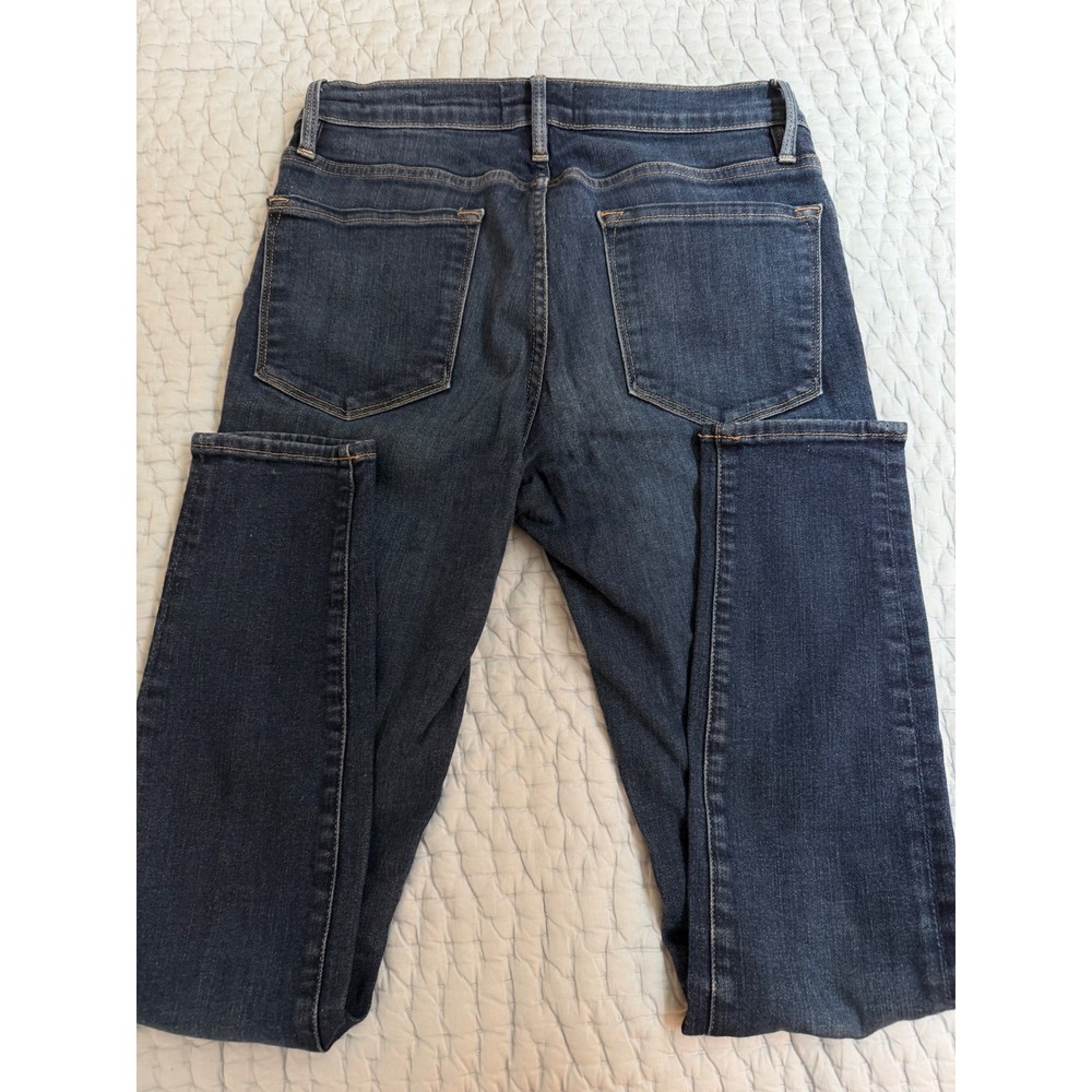 FRAME 28 Women's Dark Wash Low Rise Skinny Jeans 28.5" Inseam